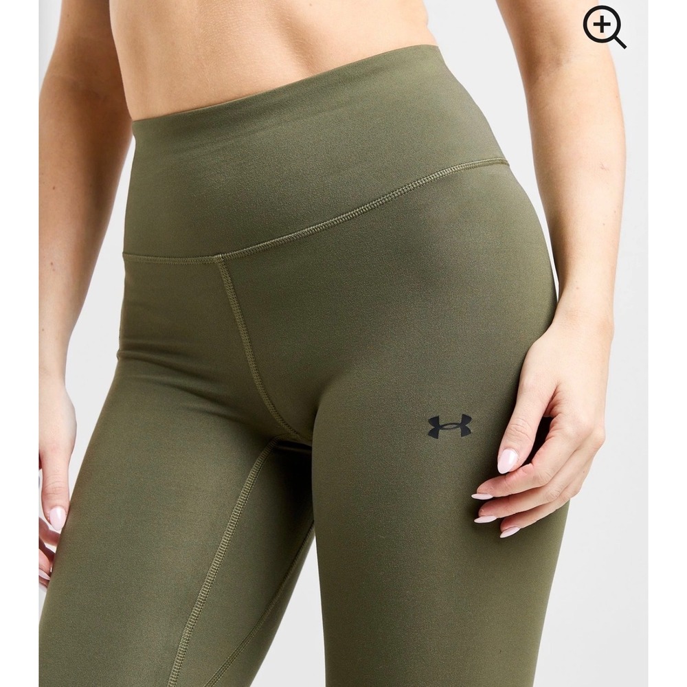 NWT $60 Under Armour Womens Motion Leggings Green SZ SMALL Fitted High‎ Waist